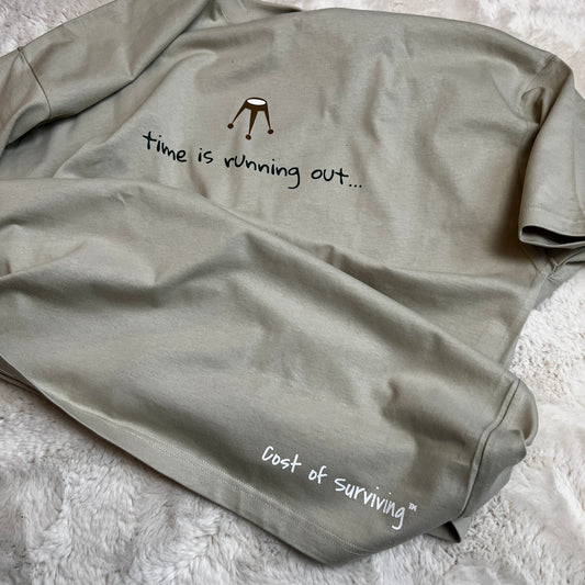 On a thoughtful one - Tan oversized Shirt